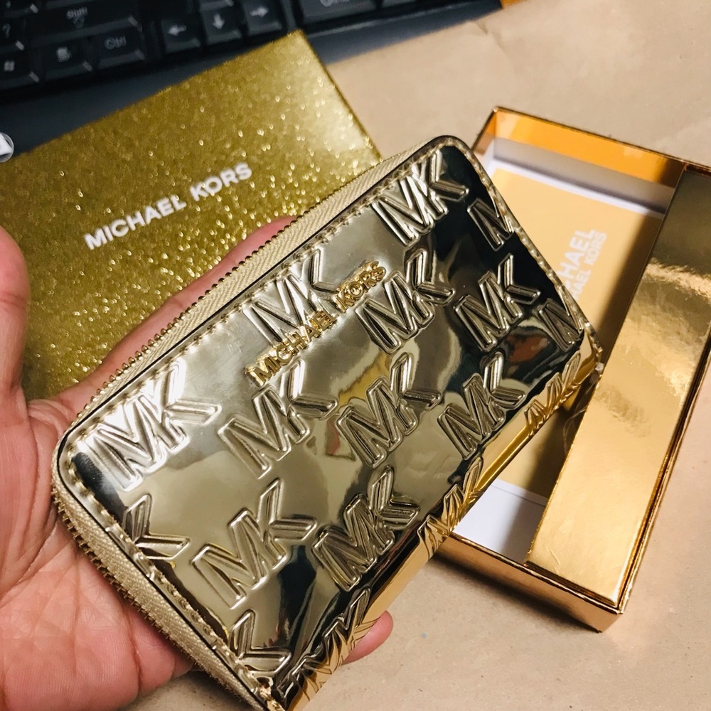 Michael Kors Gold Wallets